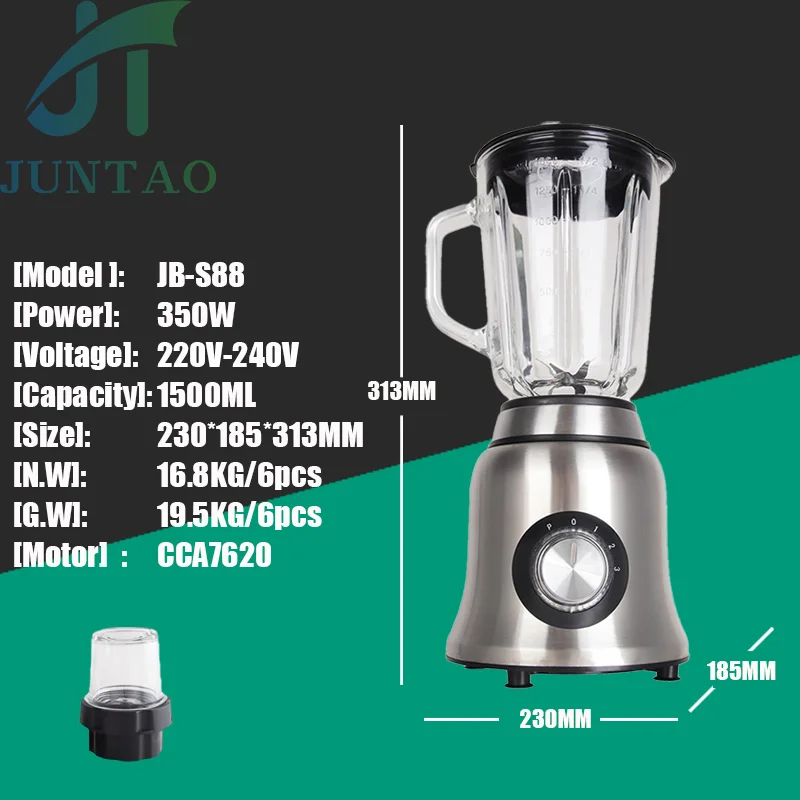 Машина JuntaoBlender мощный бытовой резак Licuadoras для мытья Moulinex Mixeur Push кухонный блендер овощей