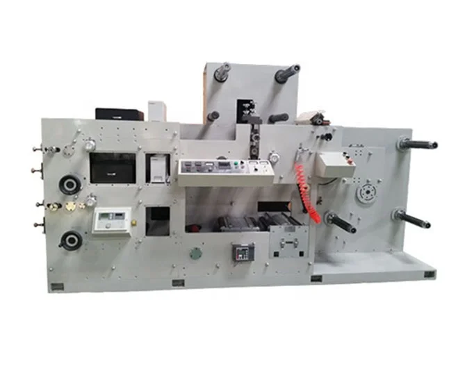 2 colour flexo printing machine aluminum foil pvc film rotary die cutting