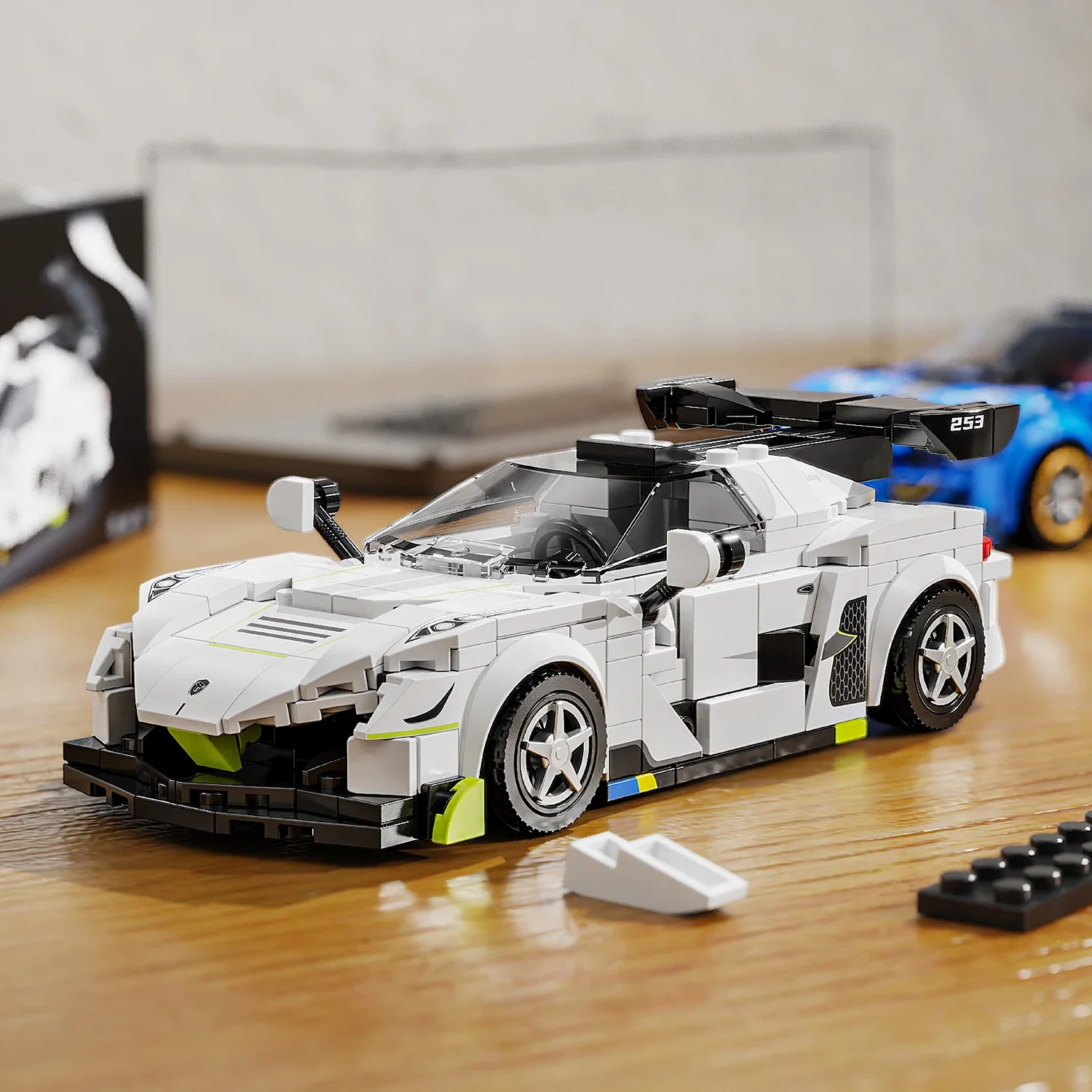 300pcs+ Technical Car City Speed Champion MOC Vehicle Building Blocks Small Scale Educational Toy Model  Carro Rennau Voiture