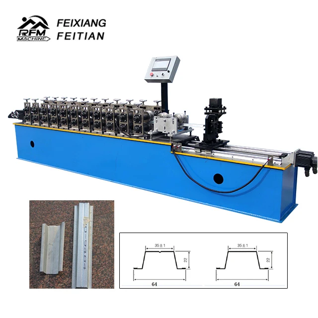 Steel Omega Roll Forming Machine Metal Stud And Track Cold Roll Forming Making Machine