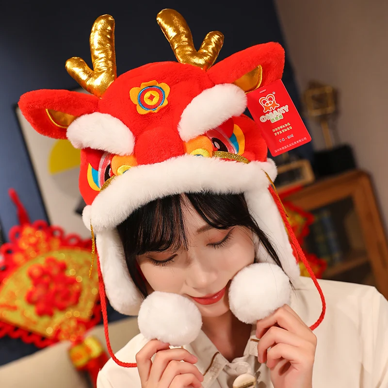 2024 New Year Decorative Hat Spring Festival Gift Mascot Dragon