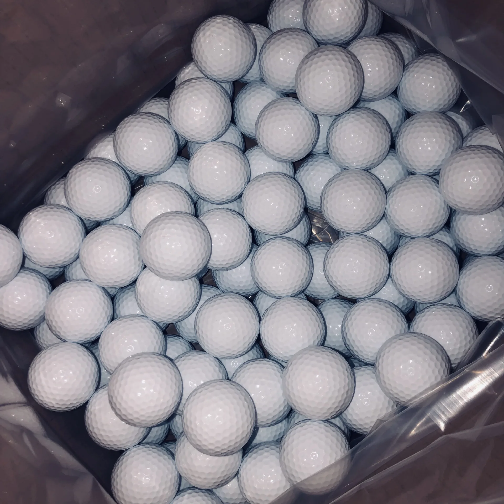 Factory direct sales Customized logo Two-tier golf practice ball