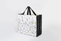 Оптовая продажа, рекламная Экологически чистая ламинированная продукция для супермаркета tnt, многоразовая сумка для покупок из нетканого полипропилена