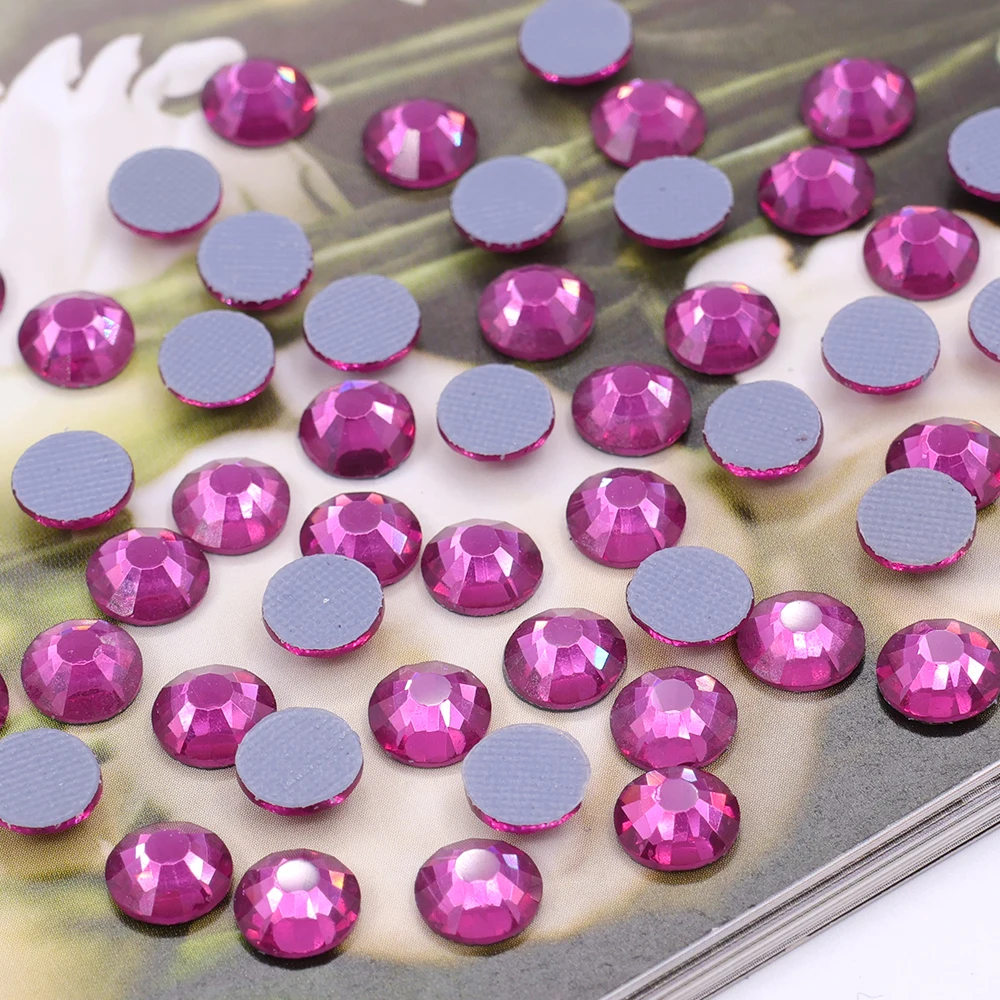 JC wholesale ss20 hot fix crystal rhinestones high quality round hot fix rhinestones for jewelry making