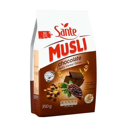 Sante шоколад MUESLI 350 г хлопьев свяжитесь с нами коробка упаковка от PL 0 2 кг свежий срок