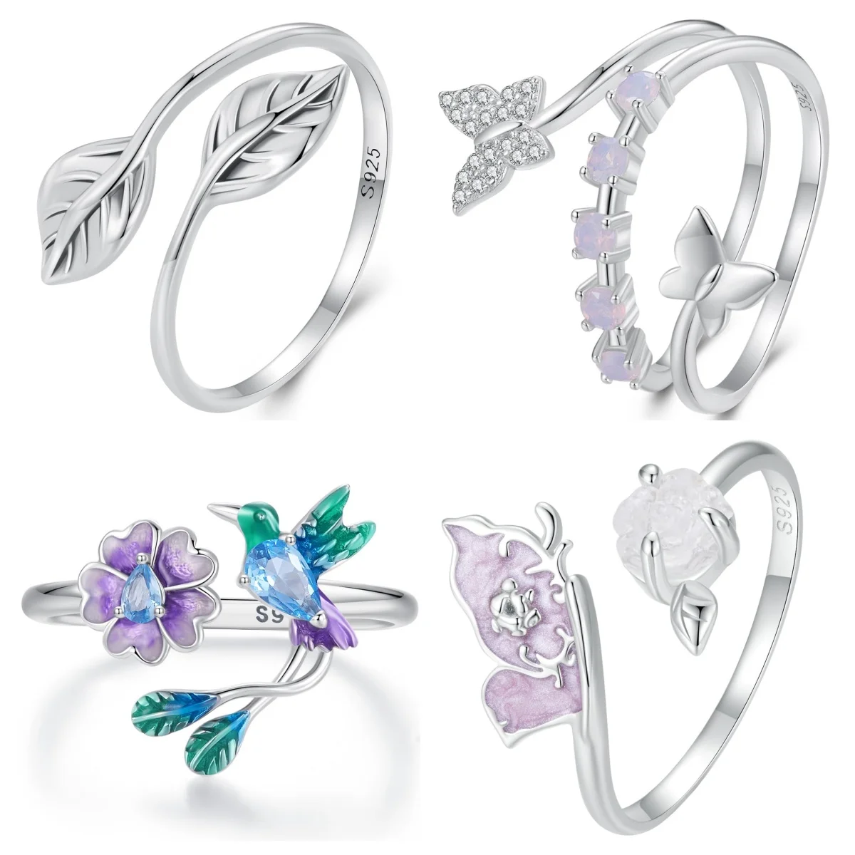 Fashion 925 Silver Faith Hope Love Cross Ring Purity True Love Adjustable Cross Wrap Ring Christian Jewelry Gift for Women