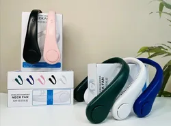 Portable Neck Fan,Hands Free Bladeless Fan 3 Speeds Adjustment Rechargeable USB Powered Neck Fan for Outdoor Indoor