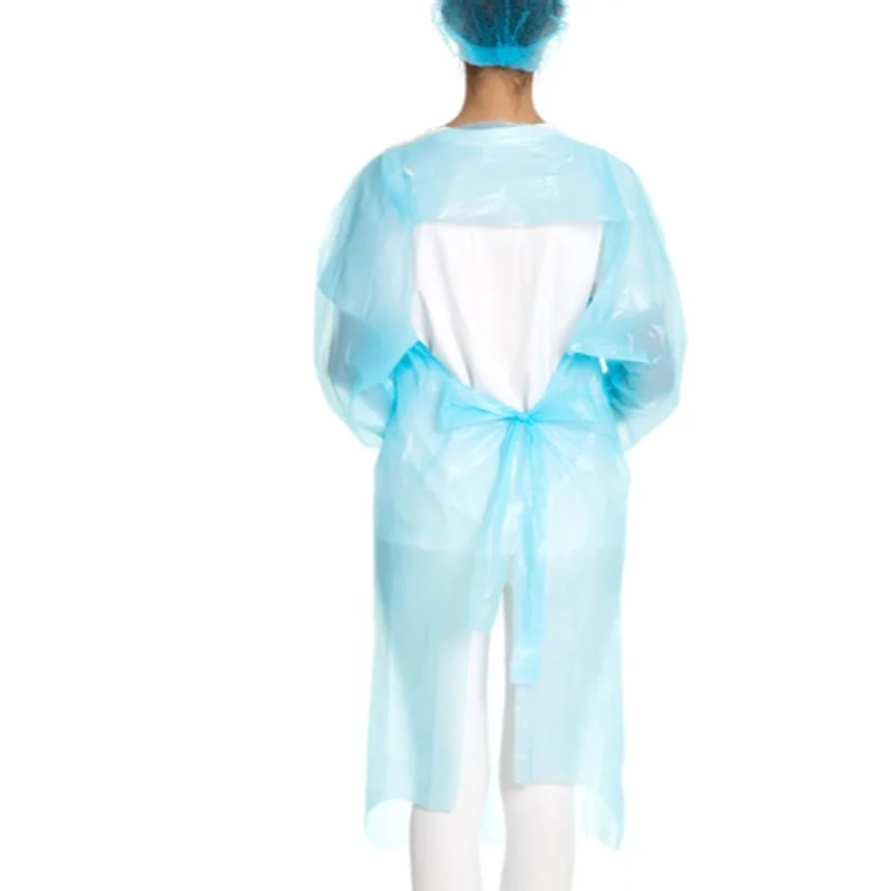 Cheap Bulk Aprons Pe Blue Apron High Quality Reusable Plastic Heavy Duty Waterproof Blue Apron