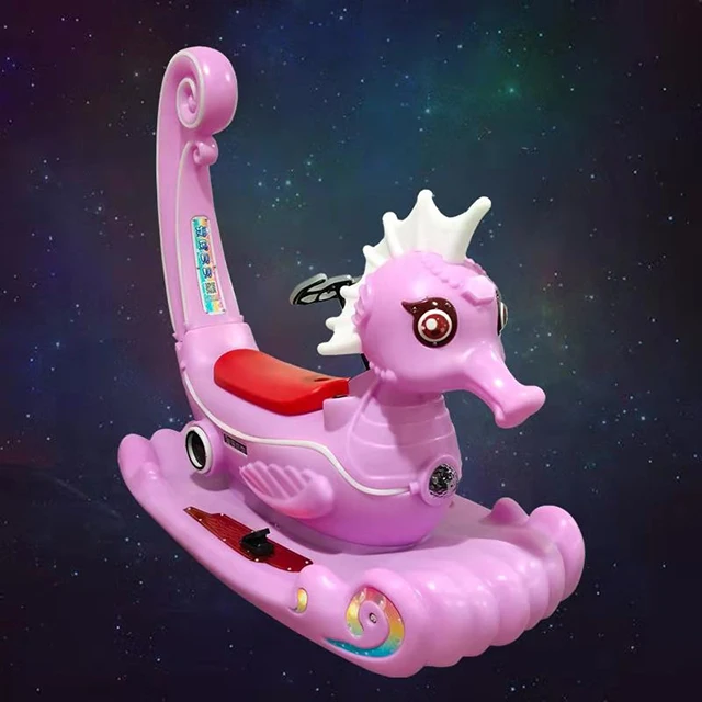 2020 New Amusement park rides parent-child ride on  seahorse kids ride commercial seahorse for sale