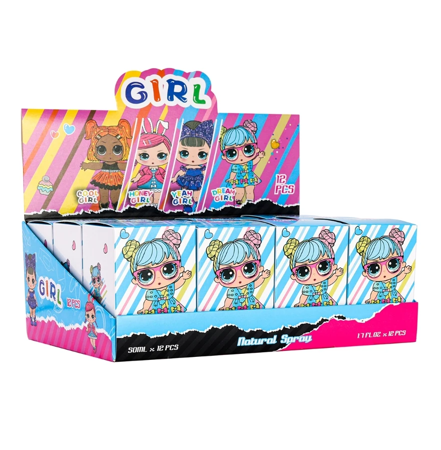 OLU972-2 50ML top brand mini designs pleasant strawberry flavors kids perfumes