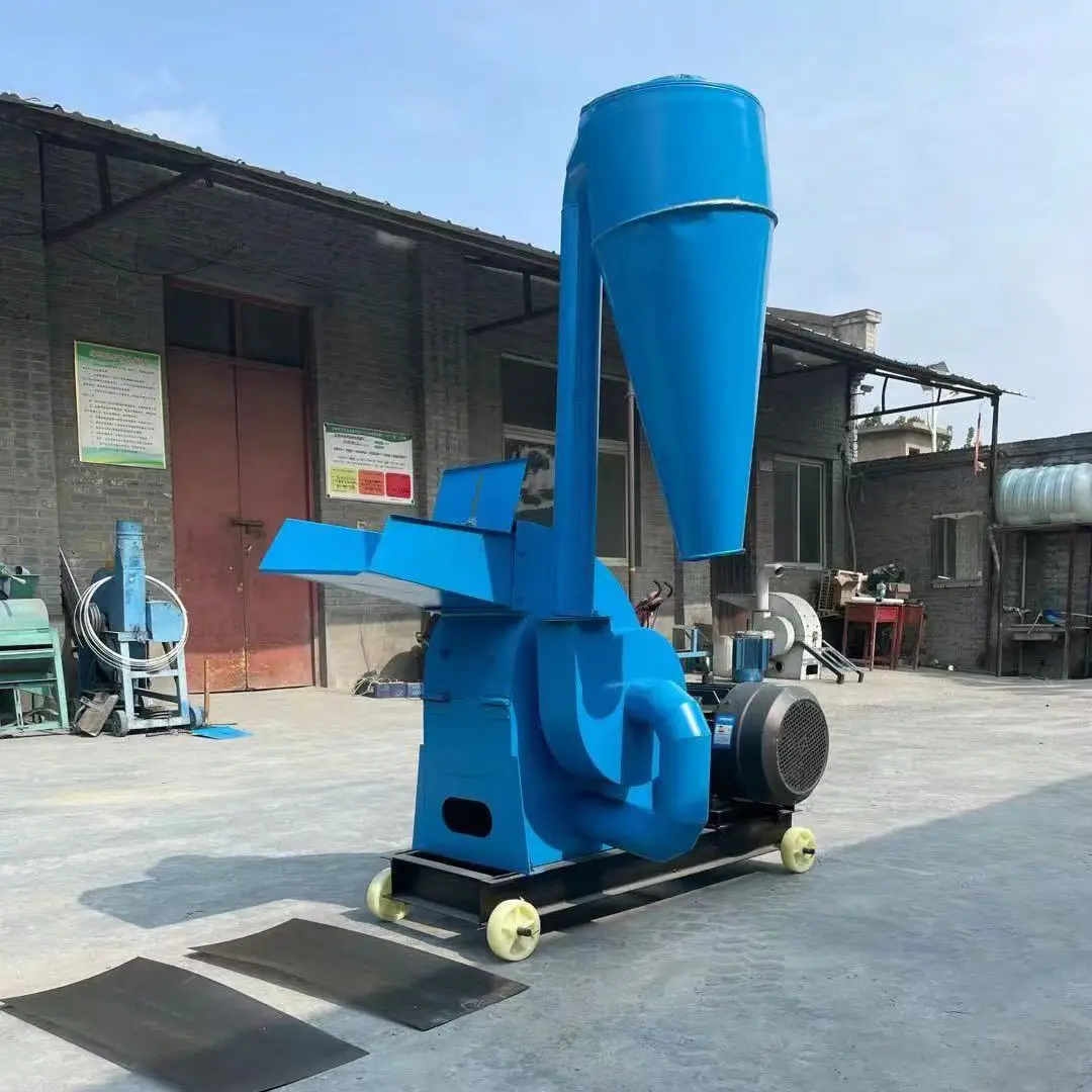 Factory grain rice maize wheat hammer mill for animal feeds corn straw crusher processing machines feed crushing machine