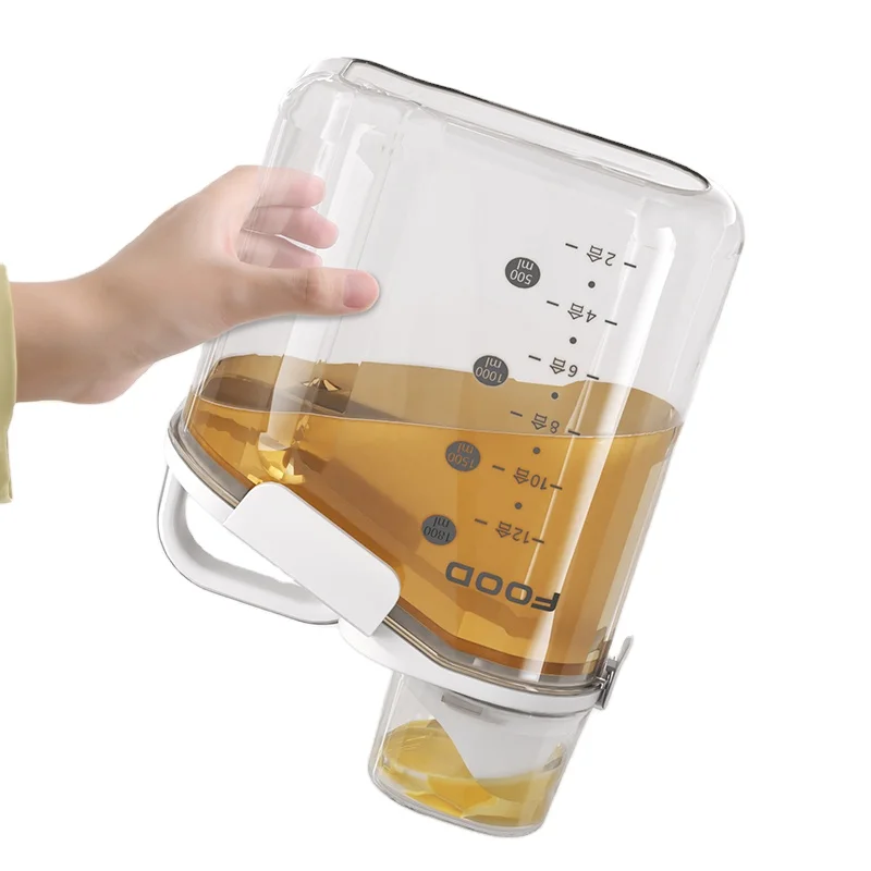 Wholesale Grain Transparent Tank Rice Barrel Eco Friendly Plastic Bulk Food Storage Container Cereal Dispenser For Rice Flour