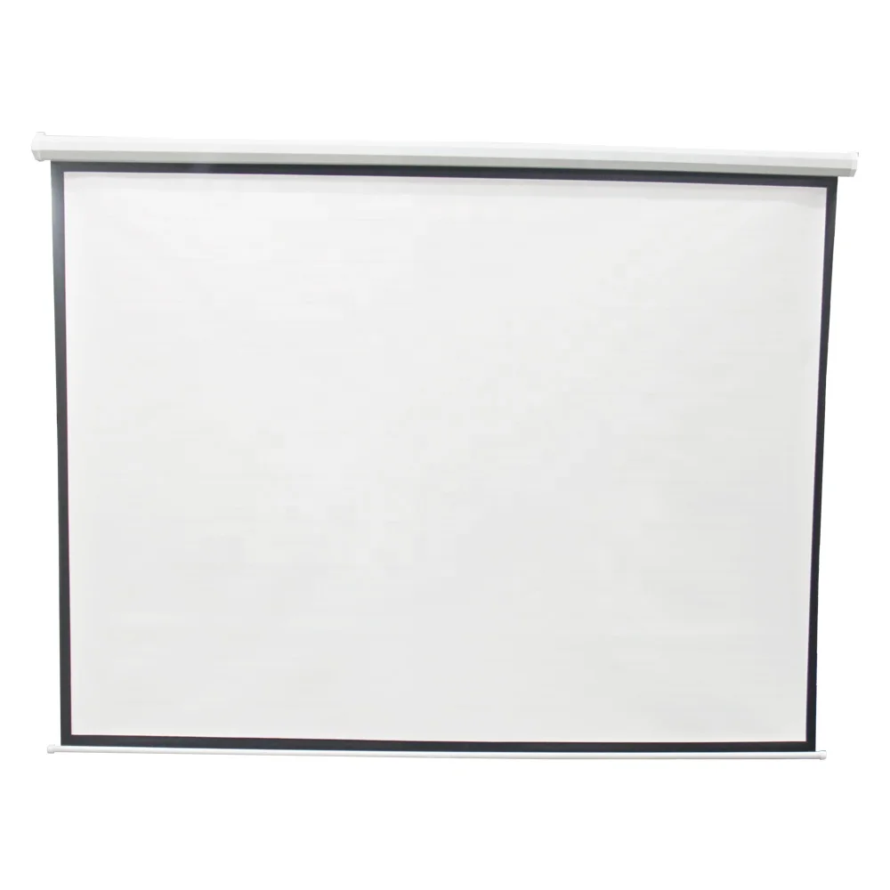 Белый матовый белый ручной экран, настенный проекционный экран, ручной настенный экран, конкурентоспособная цена, хорошее качество