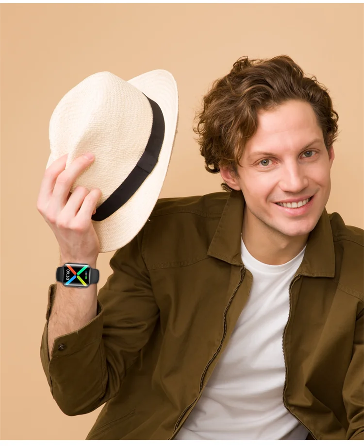 New products smartwatch T68 Pro phone call music heart rate full Curved screen true body temperature waterproof Smart Watch T68