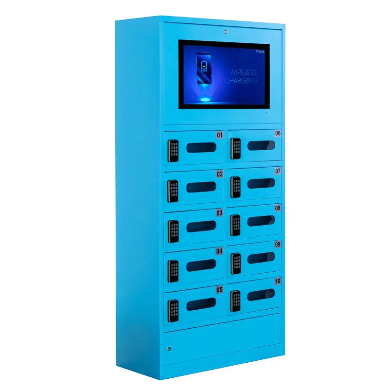Secure Video Screen Swipe and password Cell Phone Charging Locker