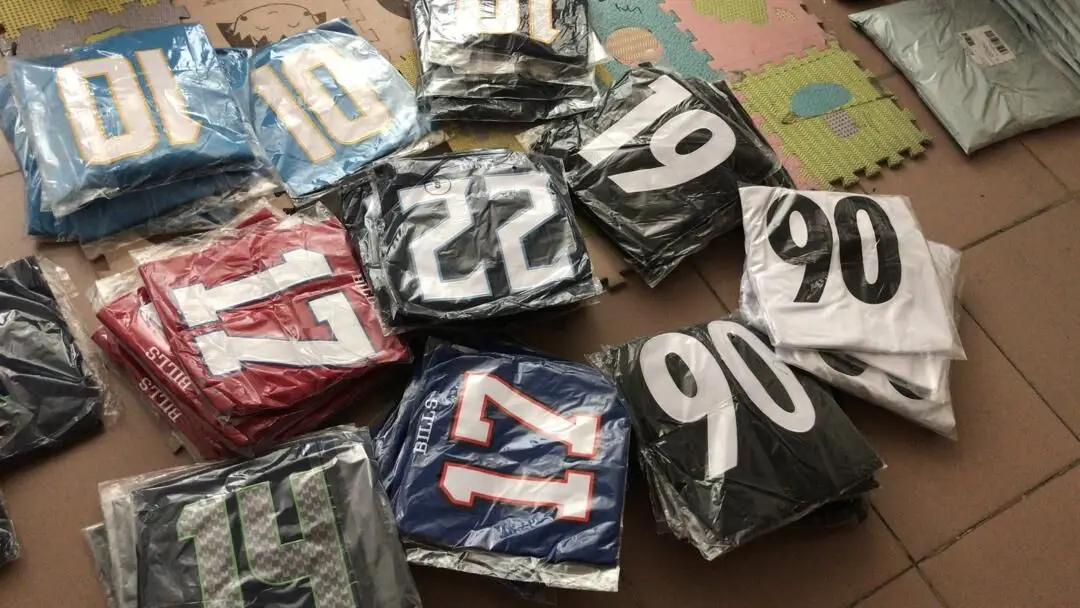 
New all 32 teams stich embroidery name number USA American football jersey 