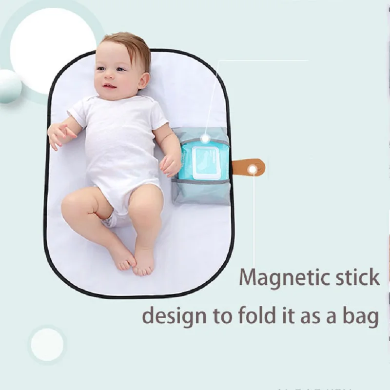 Foldable multi-function baby diaper baby stroller changing mat