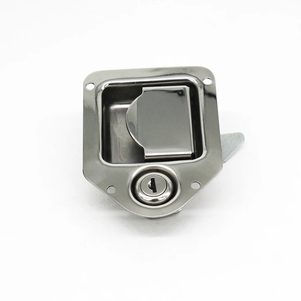 Stainless Steel SUS304 Flush Mount Truck Toolbox Door Locks Paddle Latch Lock