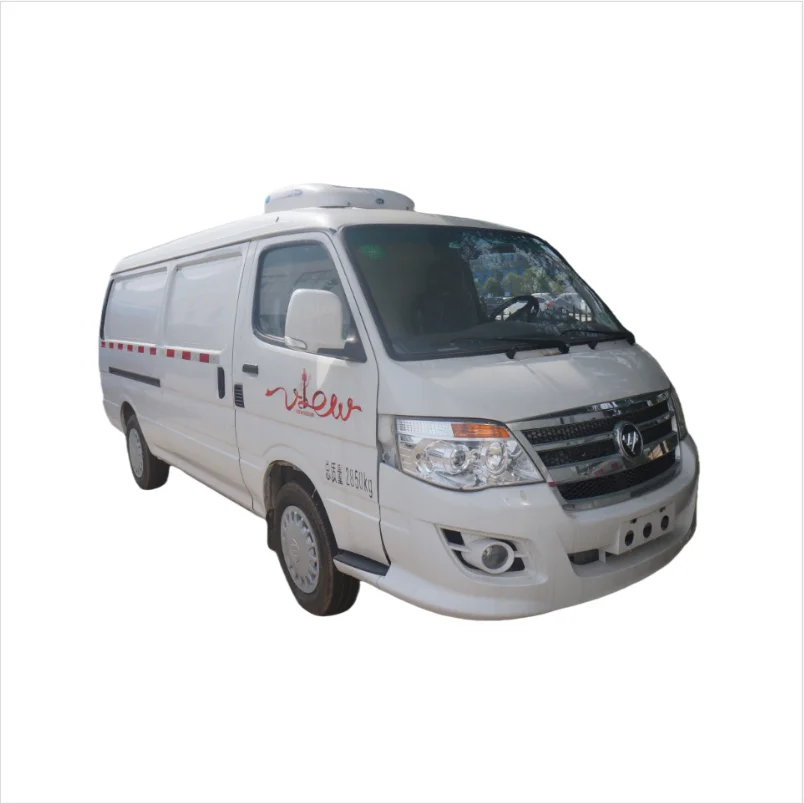 4*2 Mini refrigerator van truck  cargo truck box refrigerator trucks for Vaccine carrier for seafood and frozen food