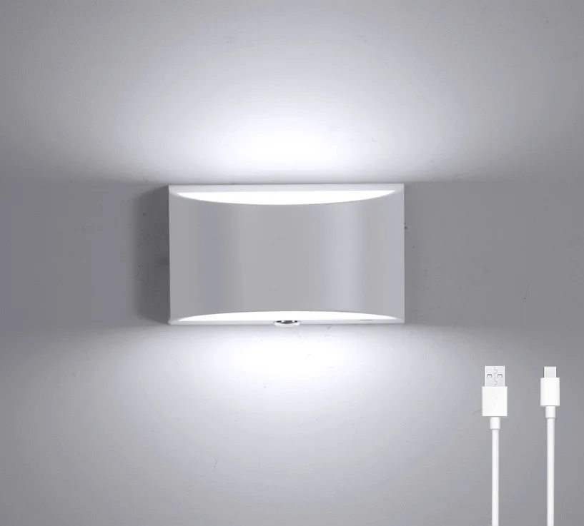 Hot sale Indoor LED Wall Light Rechargeable Batteries Dimming Wall Mount for Living Room Bedroom Hallway Lighting
