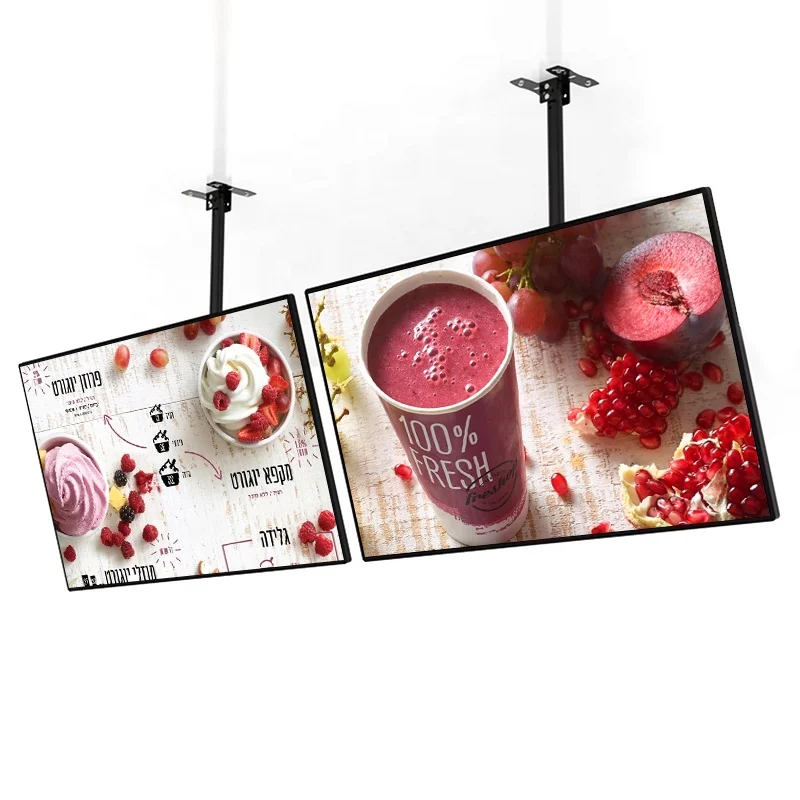 32 43 55 65 Inch Hanging Advertising Lcd Digital Signage Display Super Narrow Advertising Players Signage And Digital Displays