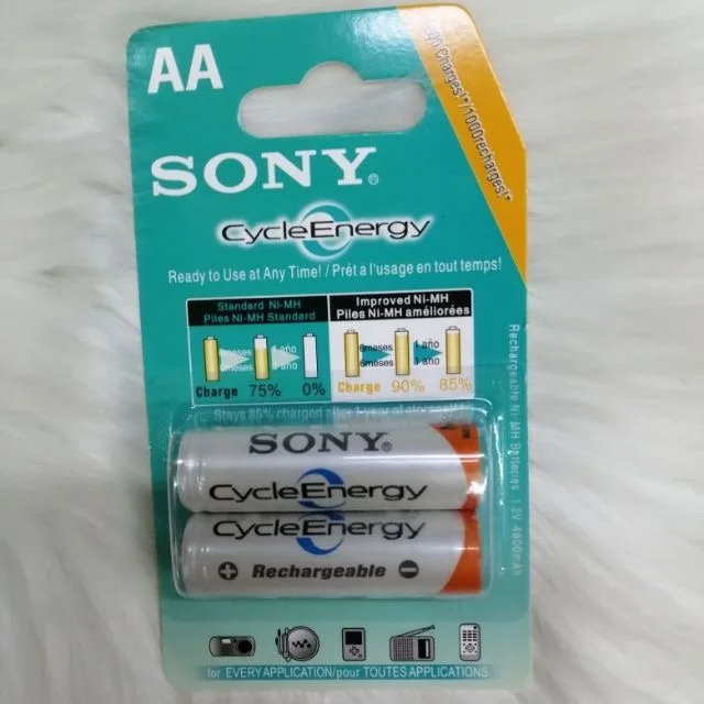 Hot sal AA rechargeable battery 4600 mAh 1.2v NiMH low self-discharge rechargeable battery 2 pieces in a card