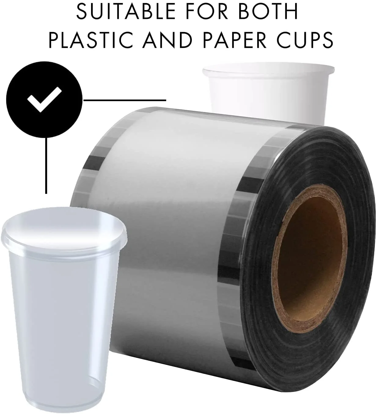 3000PCS Cup Sealer Film Bubble Tea Cup Sealing Film for PP Cups