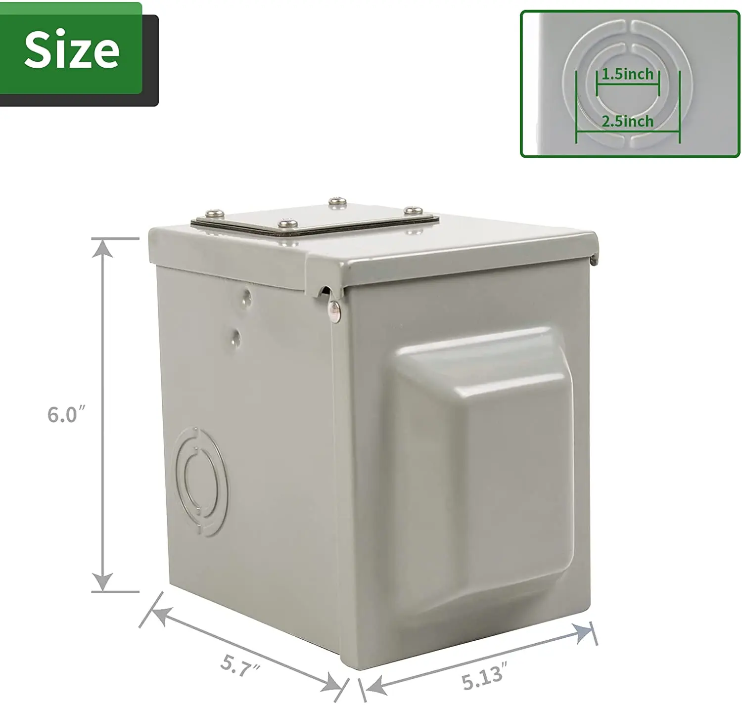 626 USA CAN RV Power Outlet Box 50A Electric Car EV Charging Pile Power Outlet Box with Metal Weatherproof Cover NEMA 14-50R