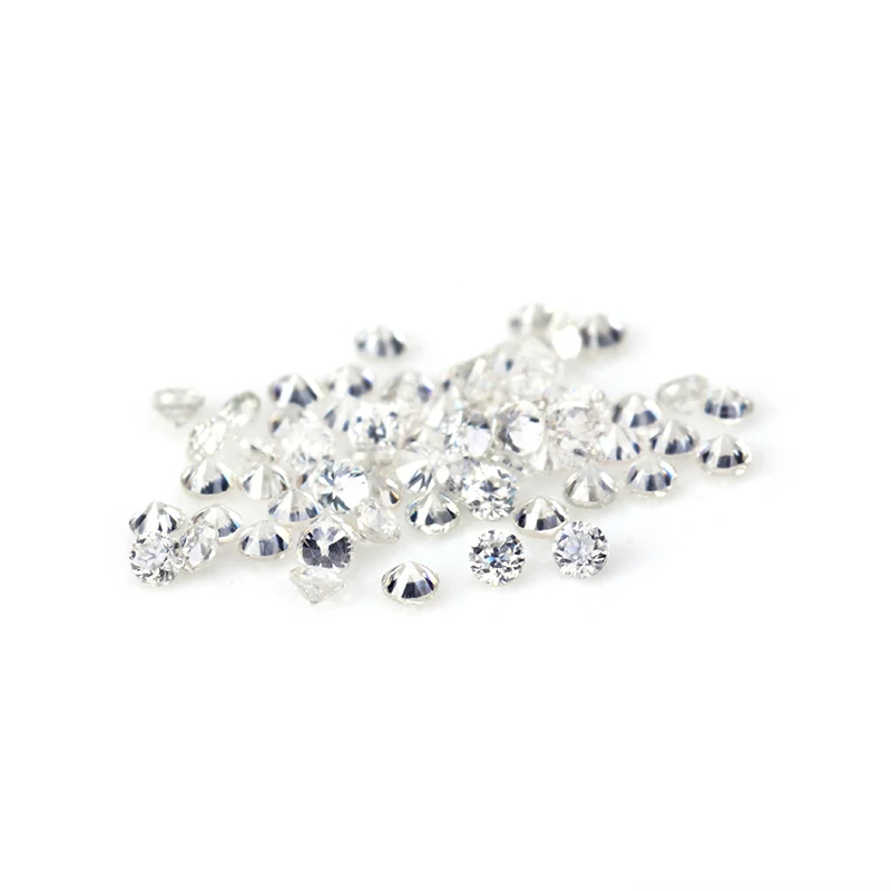 Top quality Wholesale 0.8mm-2.9mm Moissanite stones price per ct Round cut DEF VVS1 loose moissanite diamond for Ring