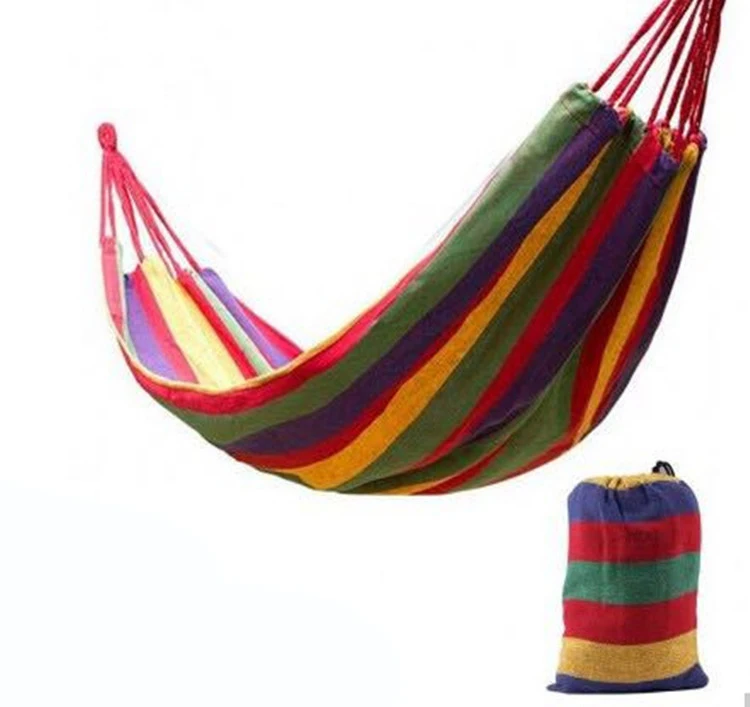 Fast Delivery Custom Double And Single Outdoor Folding Knit Hammock Camping Boho Style Camping Hammock Swing