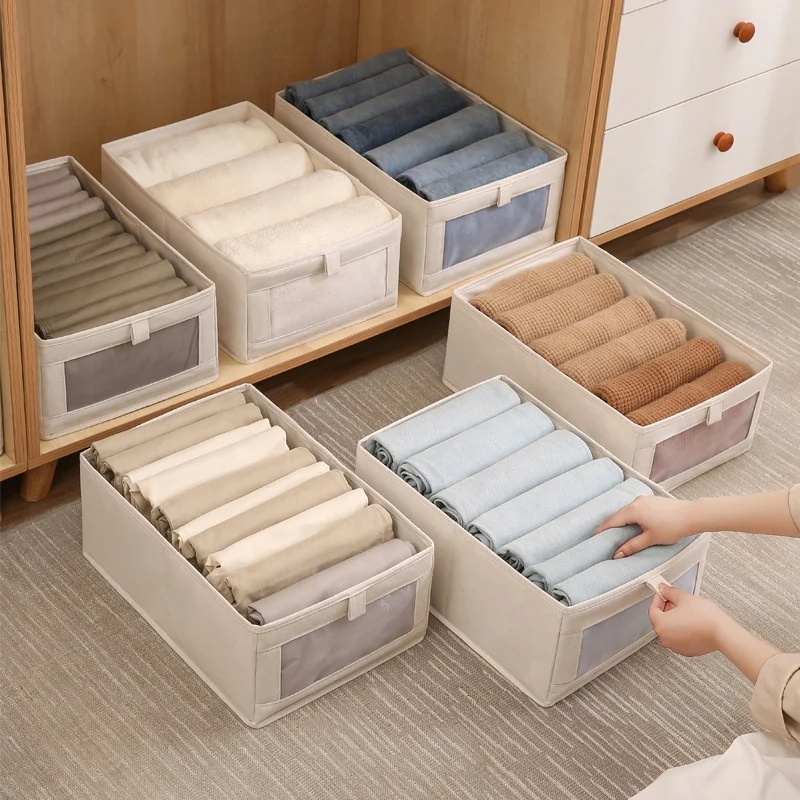New Design Fabric Clothes Storage Box Foldable Storage Box Felt Cloth Or Non Woven Clothes Storage Box