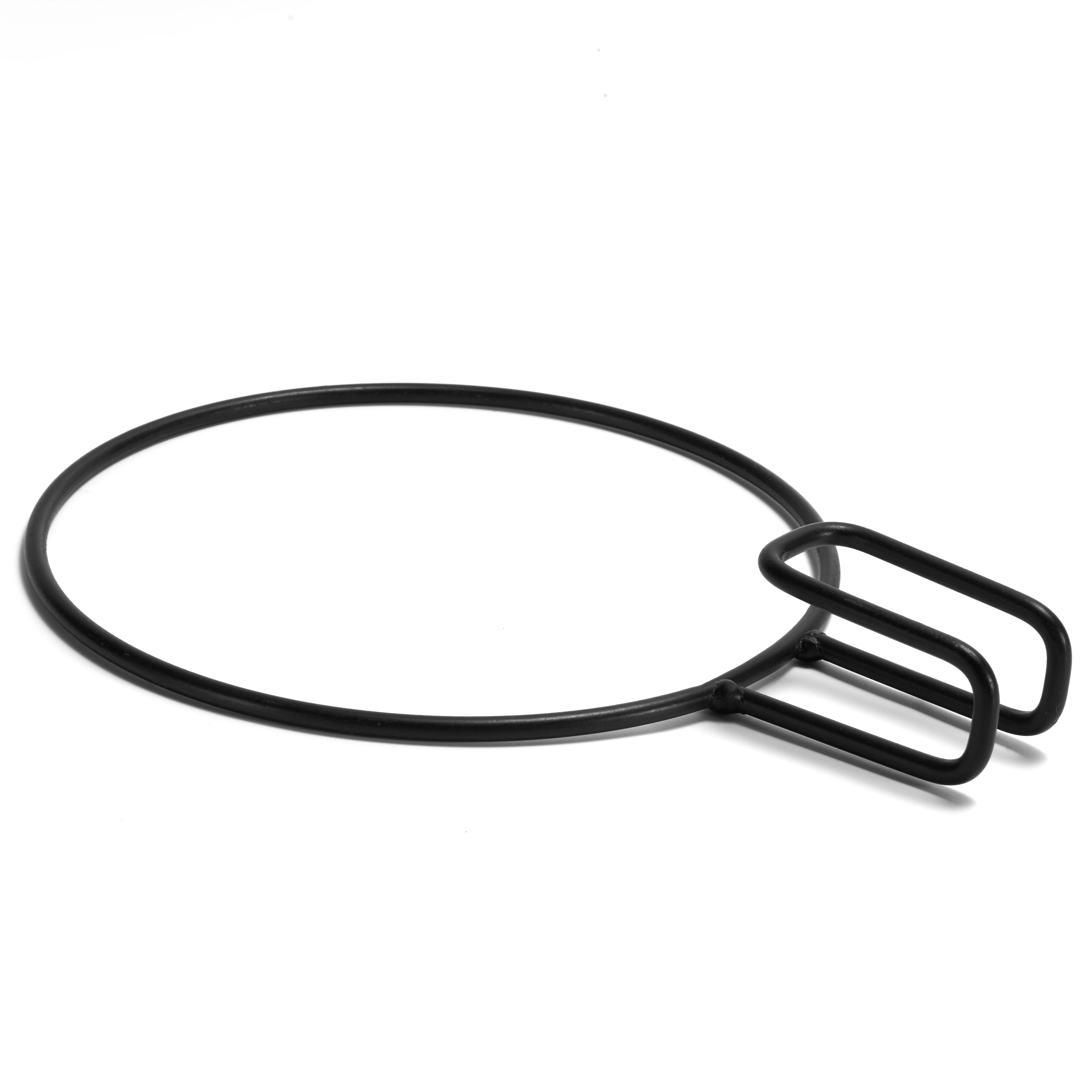 Outdoor garden use 152086T iron 17cm black hanger pots for plants