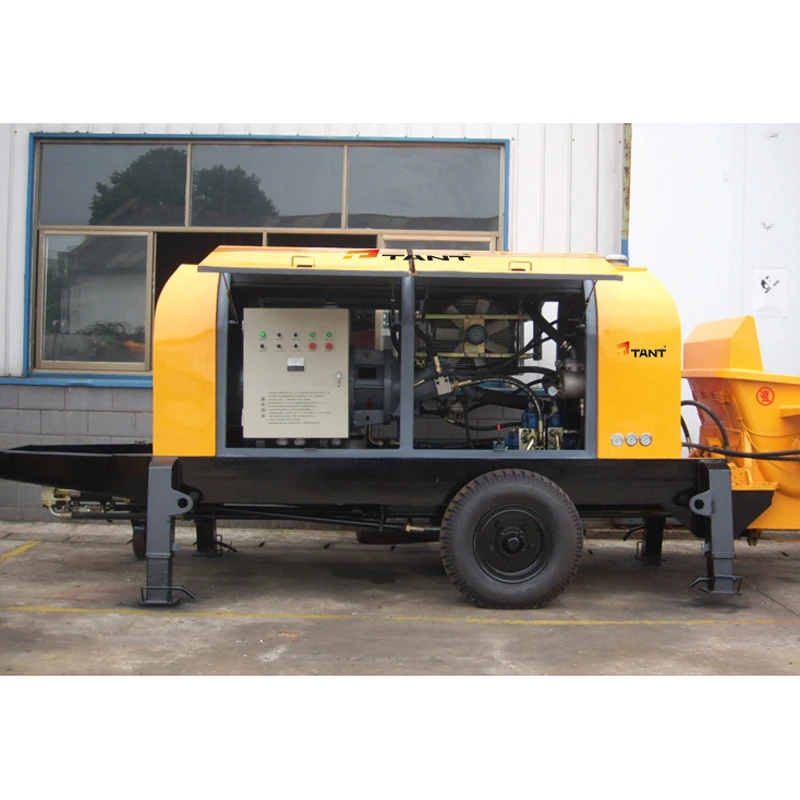 best selling mixing Low fuel consumption 600L hopper capacity used stationary pumps urban construction concrete mixer with pump