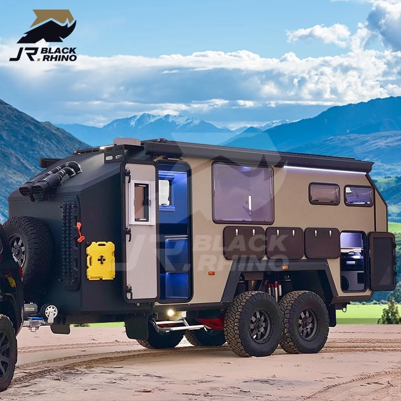 Famous luxury china Caravans And Motorhomes Comfortable caravan trailer travel trailer on wheels