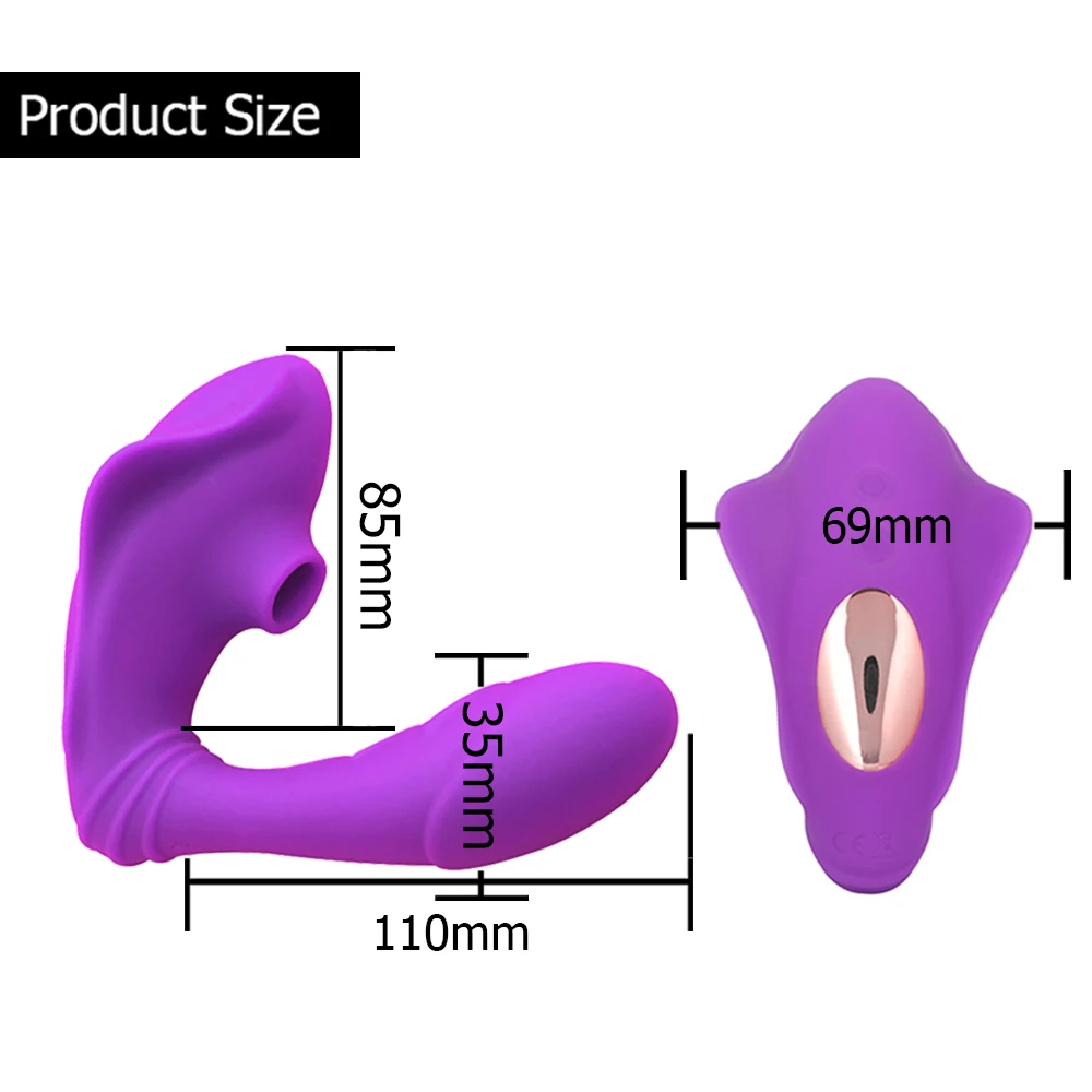 
Rechargeable Wearable 10 Modes G Spot Women Vagina Vibrator Clitoral Sucking Adult Sex Toys 
