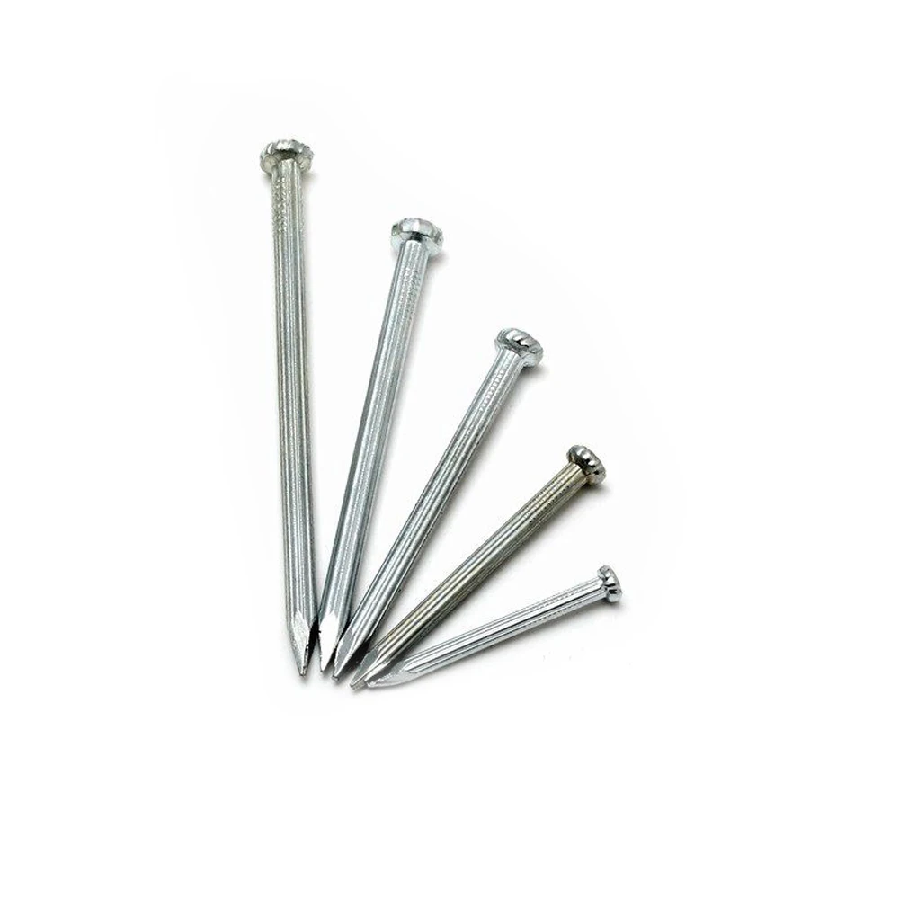 Round/ Flat Head Spike Wire Steel Nails Common Nails Iron Factory Price Stainless Steel Large Iron Smooth Plain GB Common Nail