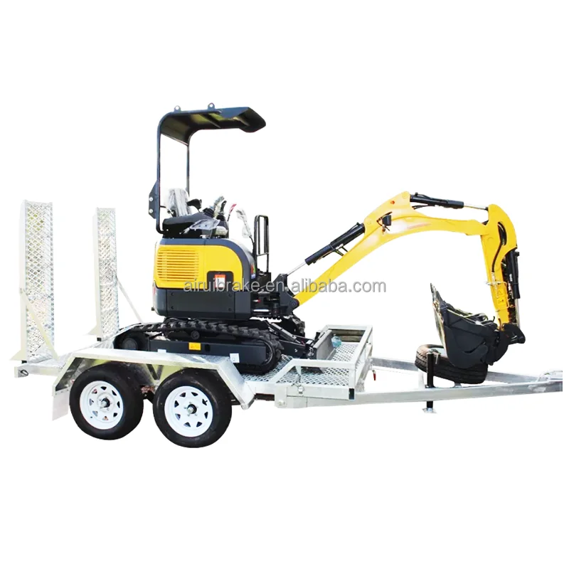 High Quality Factory Made 6x4 inch 3 Ton Farm Dump Galvanized Box Light Trailer with Cage also Support Customized