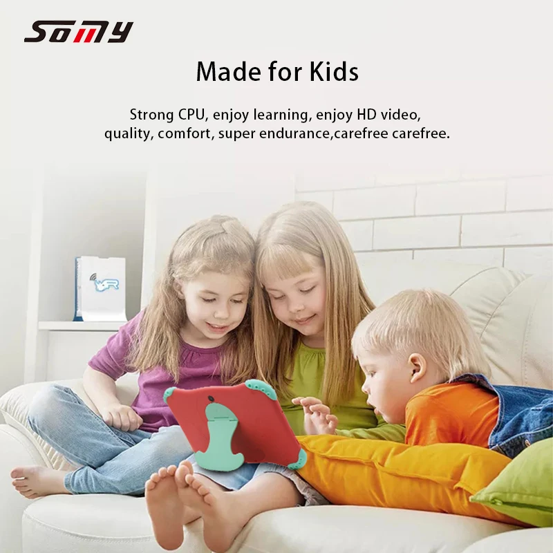 Somy Kids Tablet 2022 7 Inch Tablet PC Quad Core Android 11 for Kids Educational Wifi Capacitive Screen 1gb 7inch 1024*600