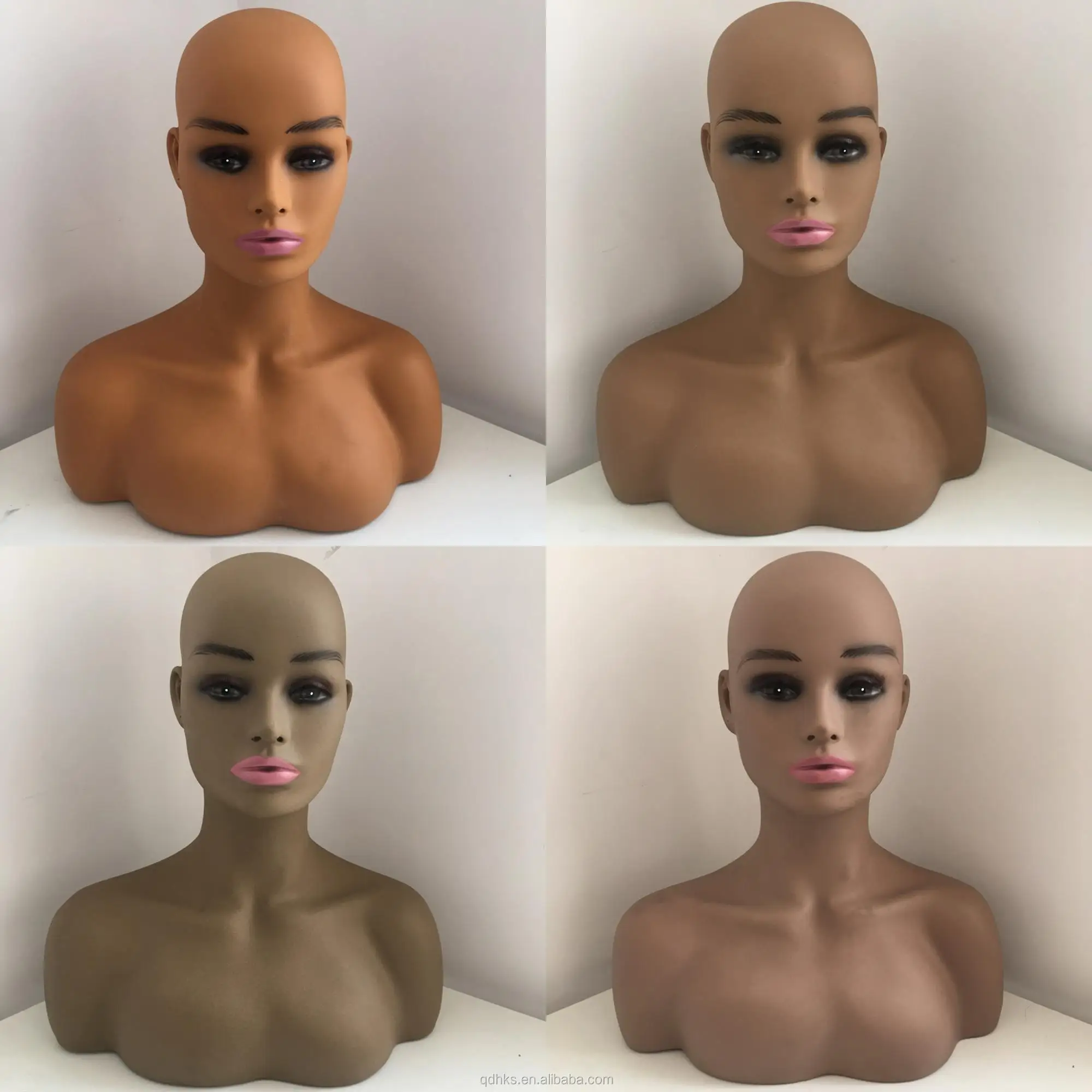
wig mannequin head with shoulders 