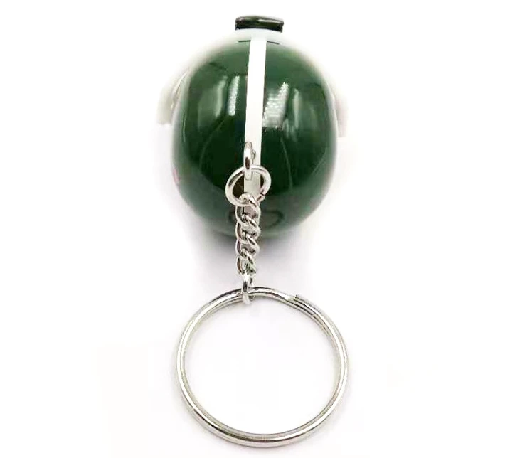 Zinc alloy helmet hat Key chain Metal 3D stereoscopic hockey helmet hat gift key small pendant