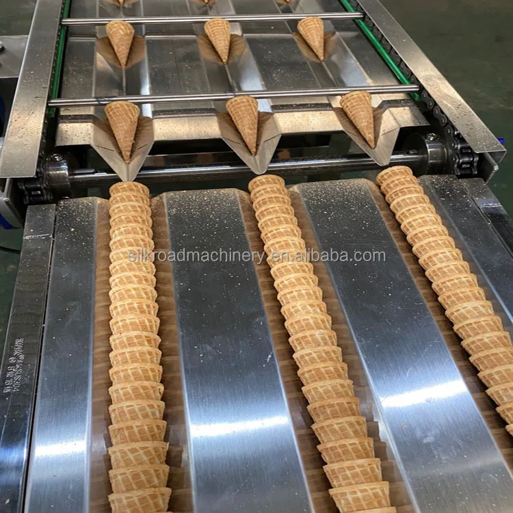 China Professional Full Automatic waffle sugar Ice Cream Cone Making Machine for sale
