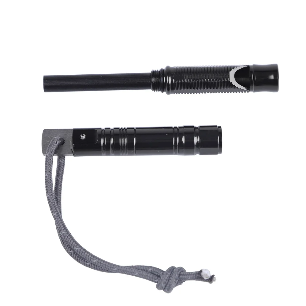 Outdoor Activity Magnesium 2-in-1 Survival Fire Starter With Emergency Whistle