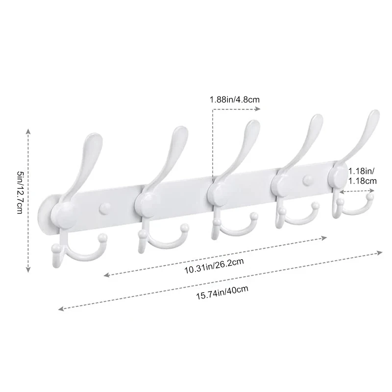 Stainless Steel Wall Hook For Coat Rack Towel Hanger Metal Bathrobe Bathroom Entrance Storage Rack