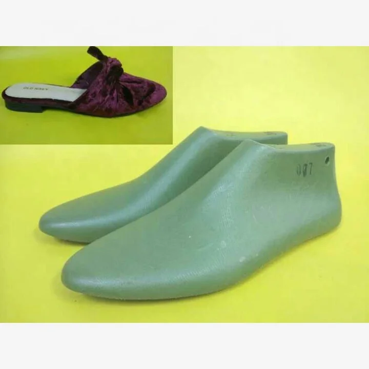 Ladies 1.5cm heel small round toe plastic shoe lasts for slippers