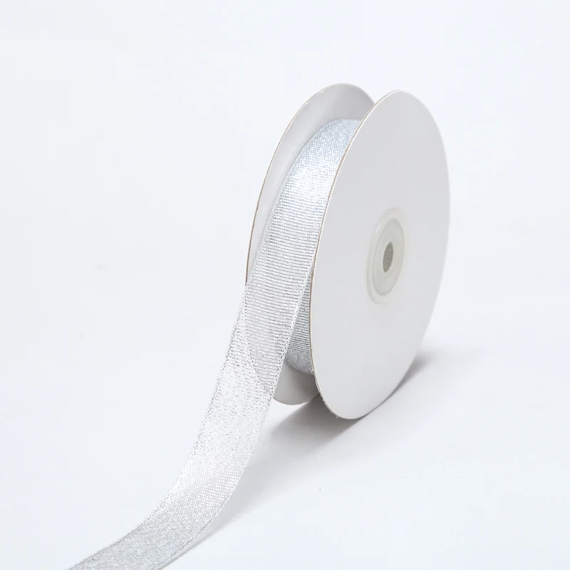 Good Quality Ribbon OEM Customized Fancy Grosgrain Double Faced Satin Glitter Gift Ribbons