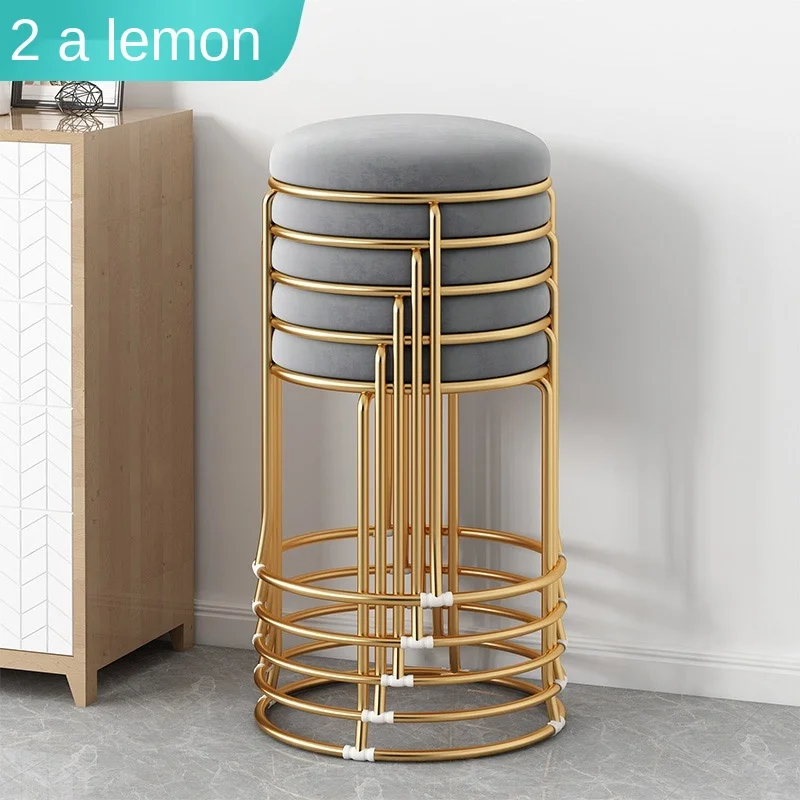 Легкое роскошное современное простое модное креативное круглое Маленькое кресло для гостиной стол скамейка