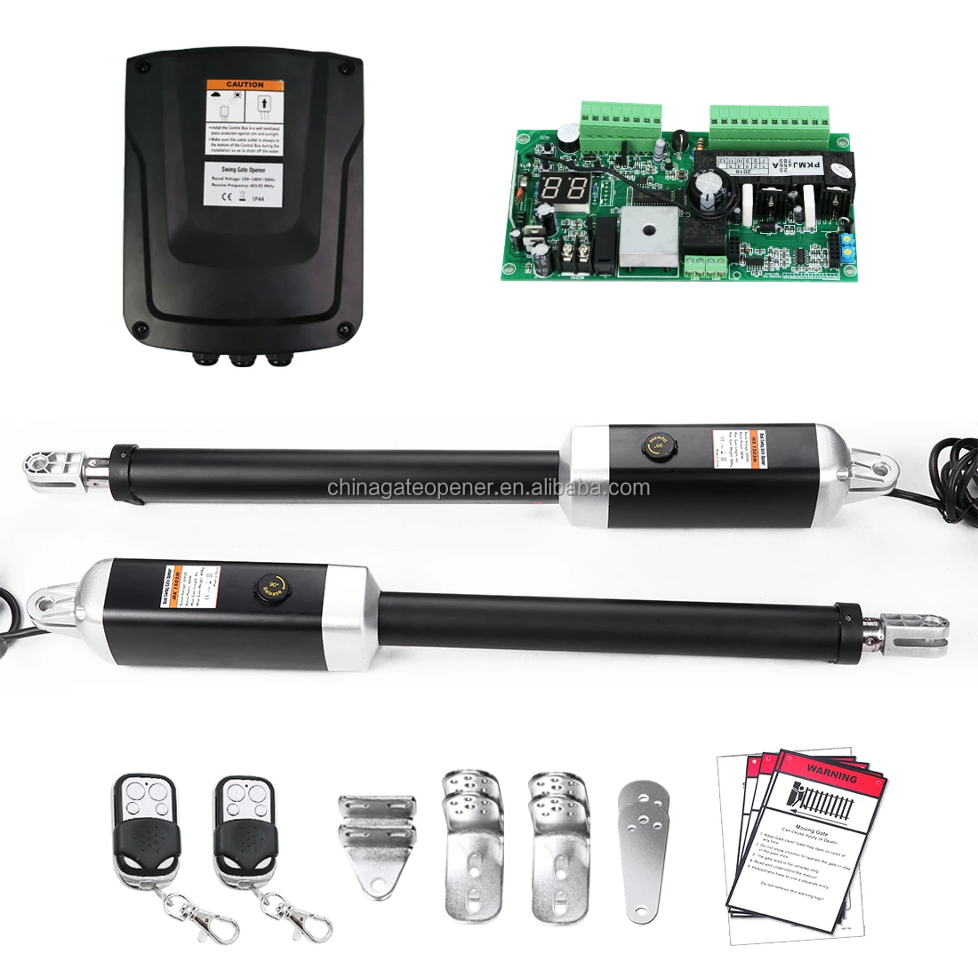 Heavy Duty 500kgs Swing Gate Opener Solar Compatible Automatic Gate Opener With CE