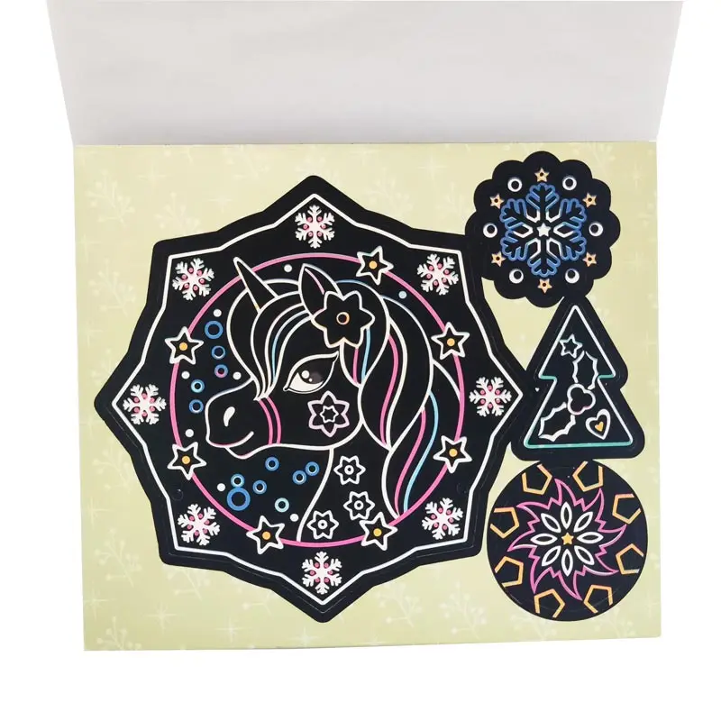 Factory directly DIY Art Painting Sketch Pad Handmade Rainbow Scratch painting  Paper book