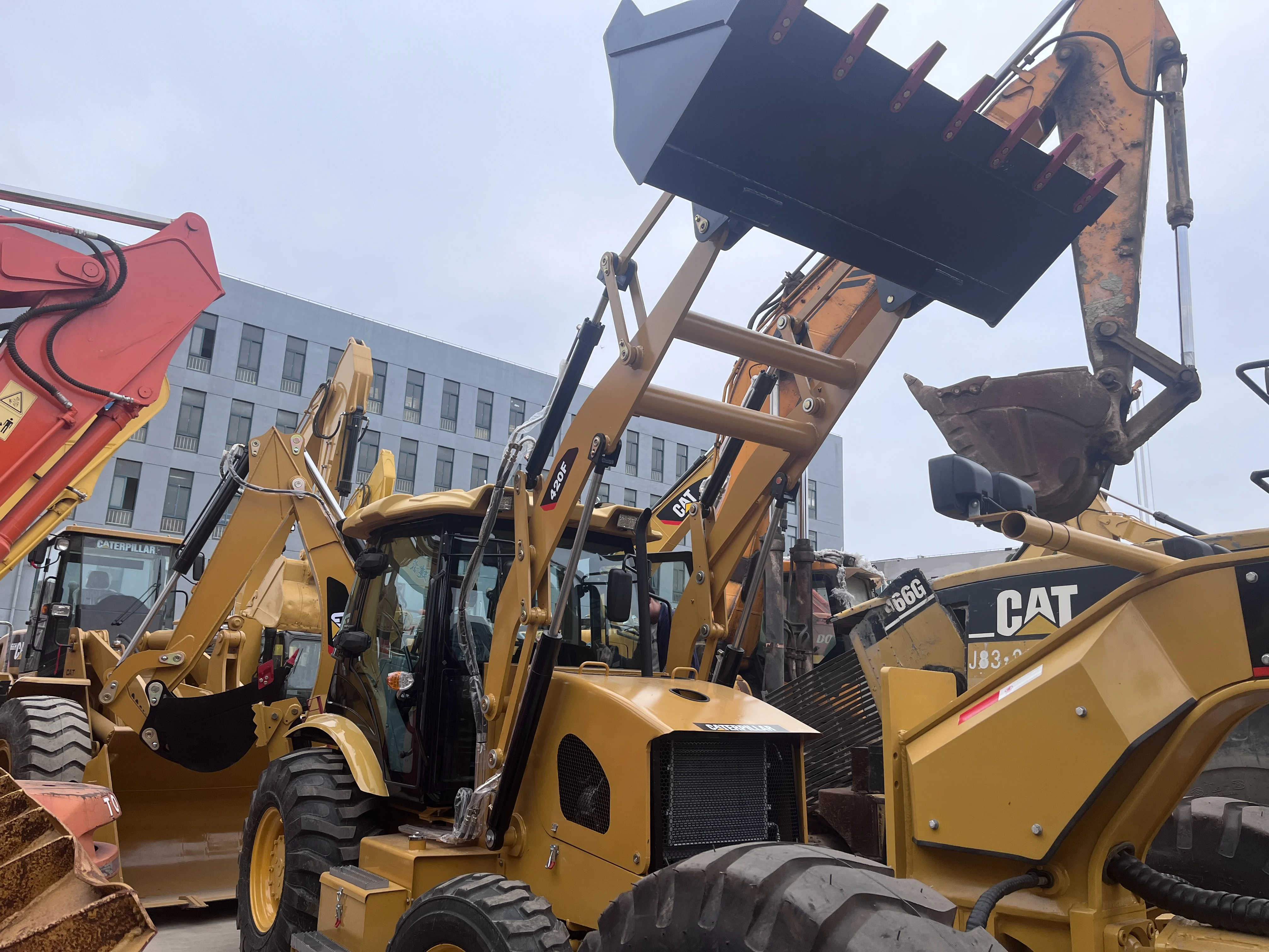 used komatsu Low price used CAT 420F2 backhoe micro loader for sale