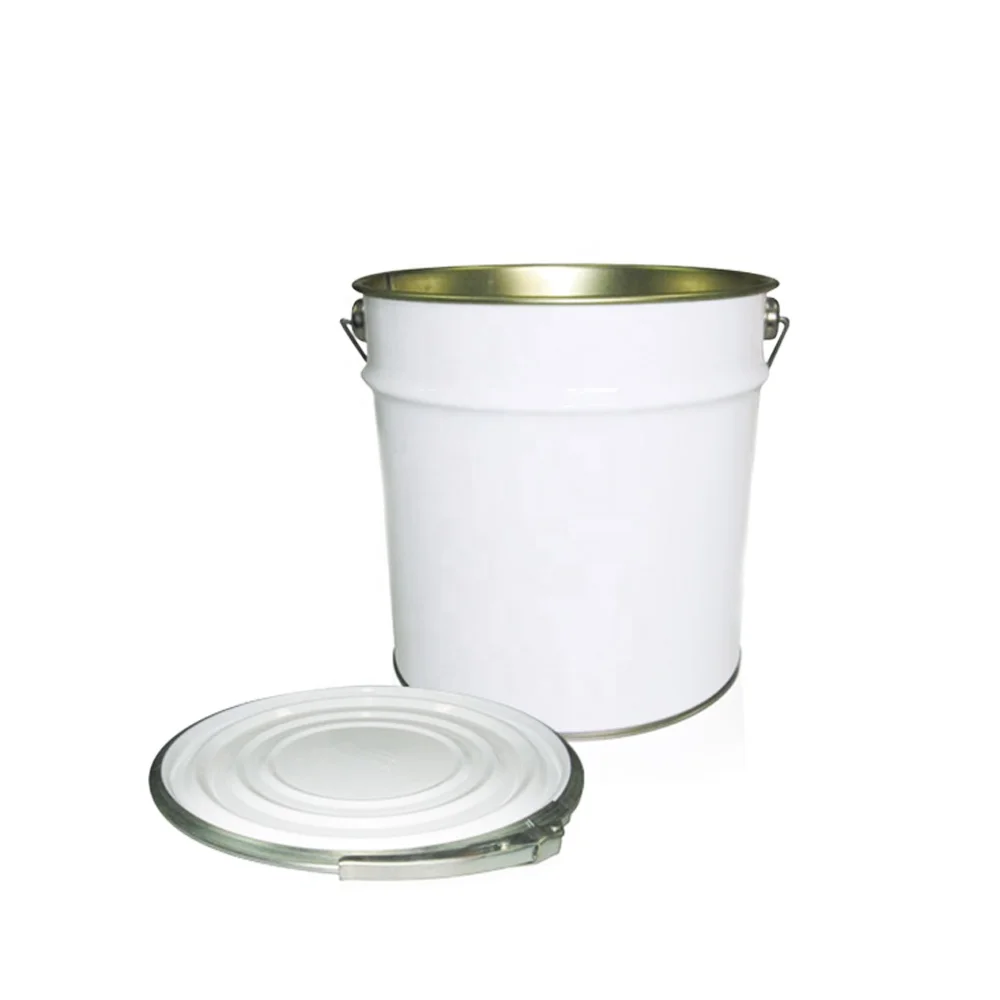 
2 gallon pail for paint chemical can 10 liter paint bucket with lock ring lid  (62432032821)